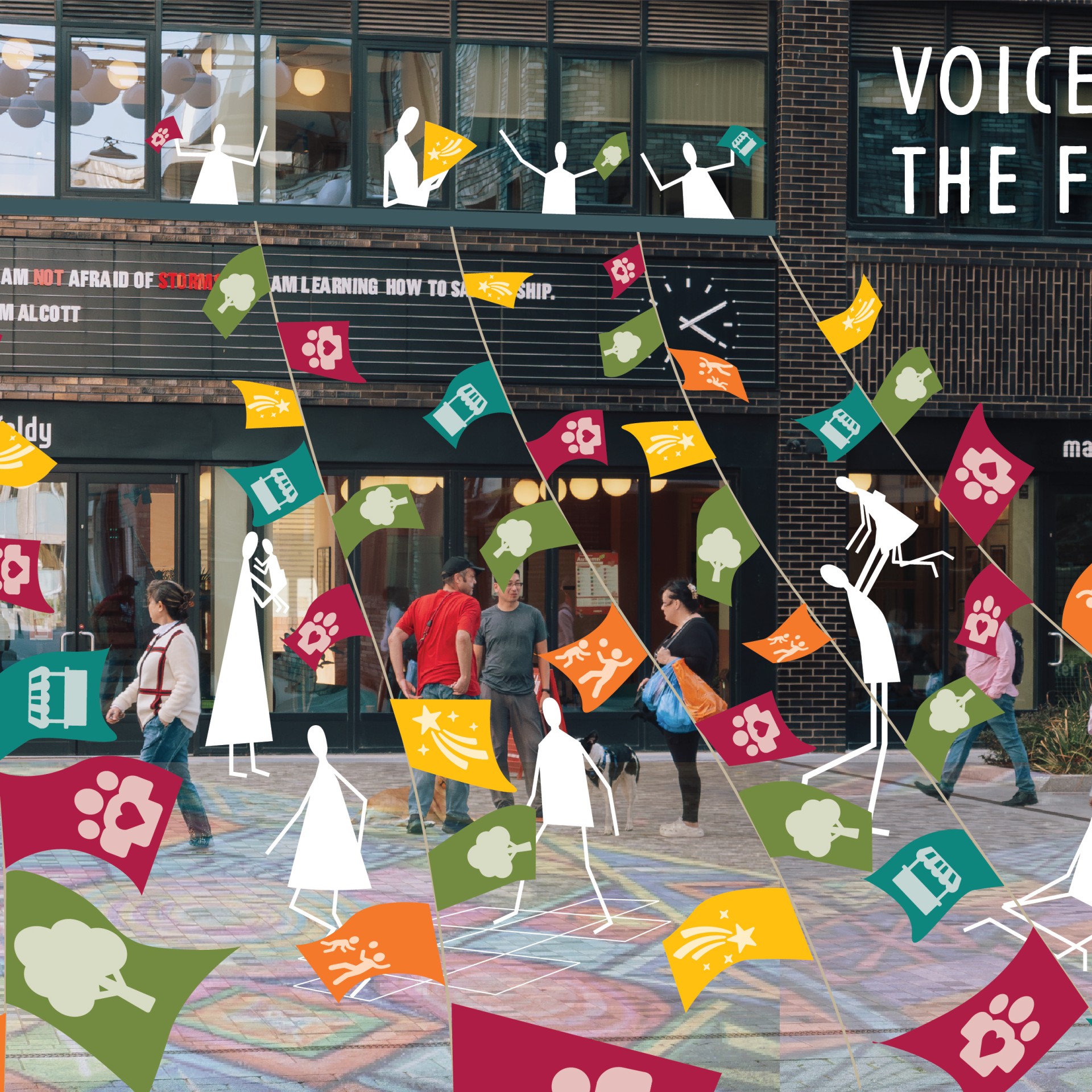 Voices of the Feldy, activating the square